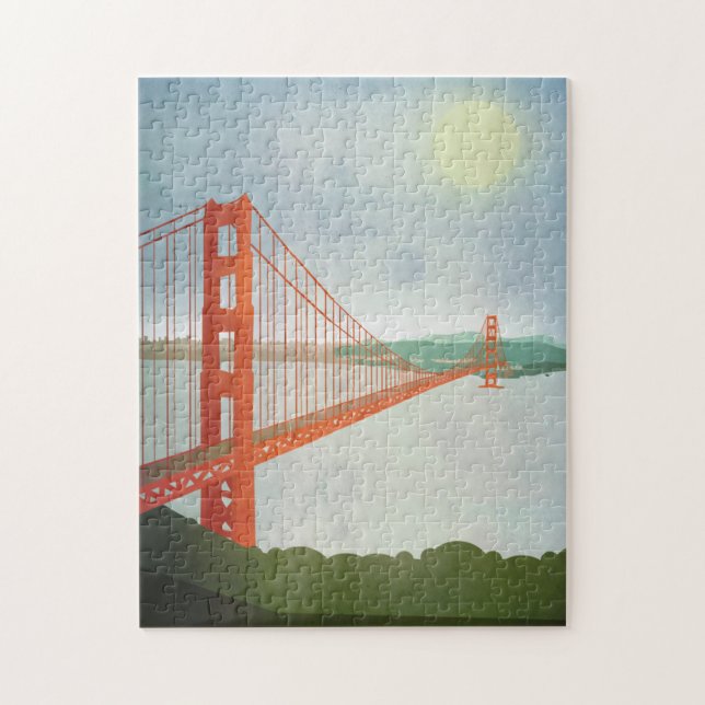 On The Golden Gate Bridge Jigsaw Puzzle (Vertical)