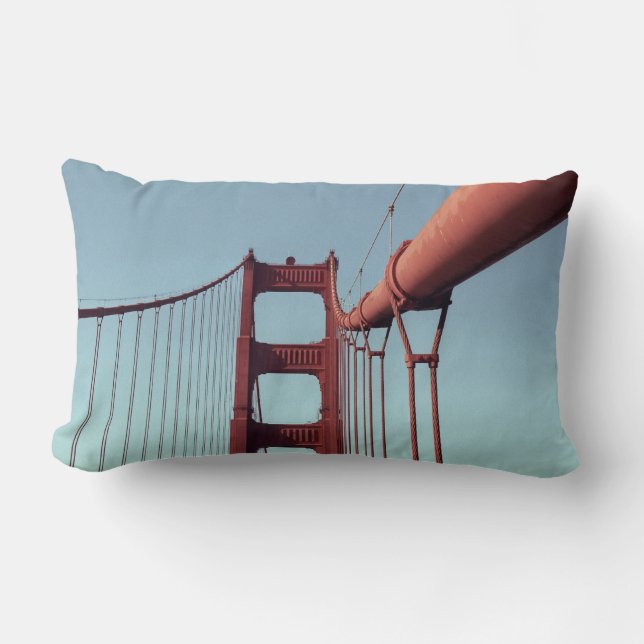 On The Golden Gate Bridge Lumbar Cushion (Front)