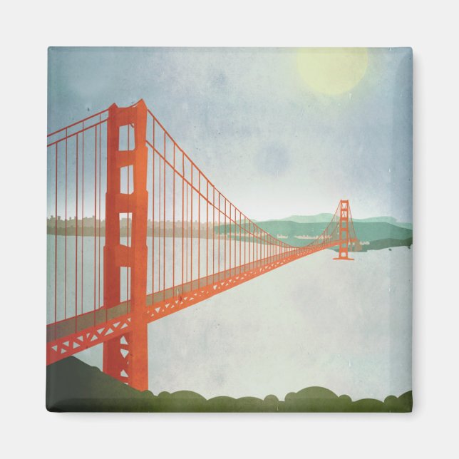 On The Golden Gate Bridge Magnet (Front)