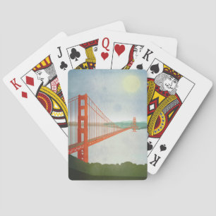 On The Golden Gate Bridge Playing Cards