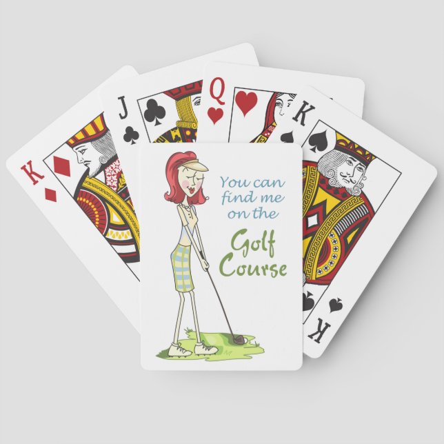 On the Golf Course Playing Cards (Back)