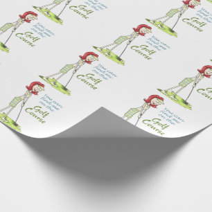 On the Golf Course Wrapping Paper