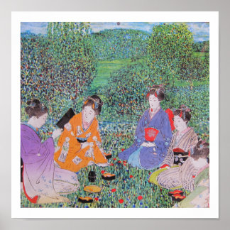 On The Grand Tour - the Picnic collage art Poster