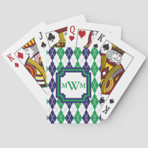 On the Green Argyle Classic Playing Cards