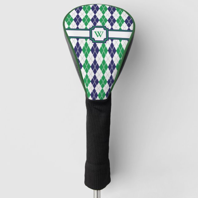 On the Green Argyle Driver Cover (Front)