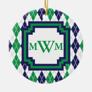 On the Green Argyle Ornament