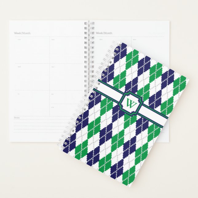 On the Green Argyle Planner (Display)