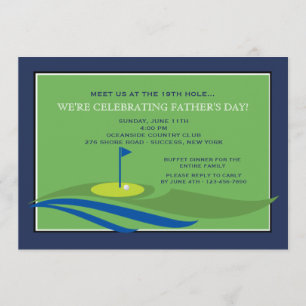 On the Green Father's Day Invitation