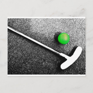 on the green postcard