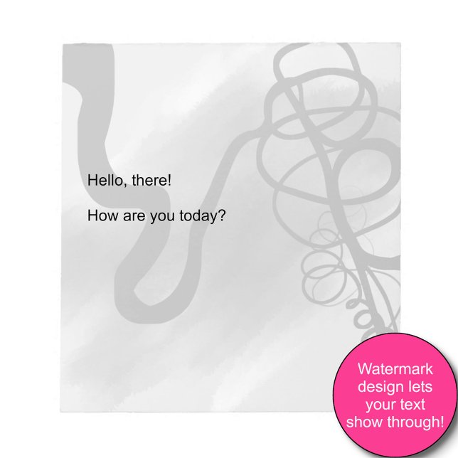 On the Grid: Abstract Gray, Black & White Notepad (Creator Uploaded)