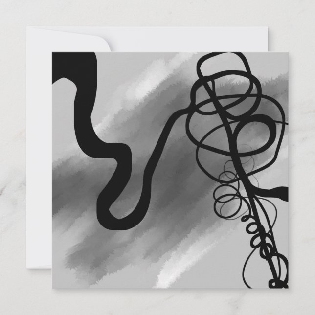 On the Grid: Abstract Grey, Black & White (Front)