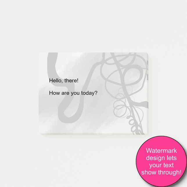 On the Grid: Abstract Grey, Black & White Post-it Notes (Creator Uploaded)