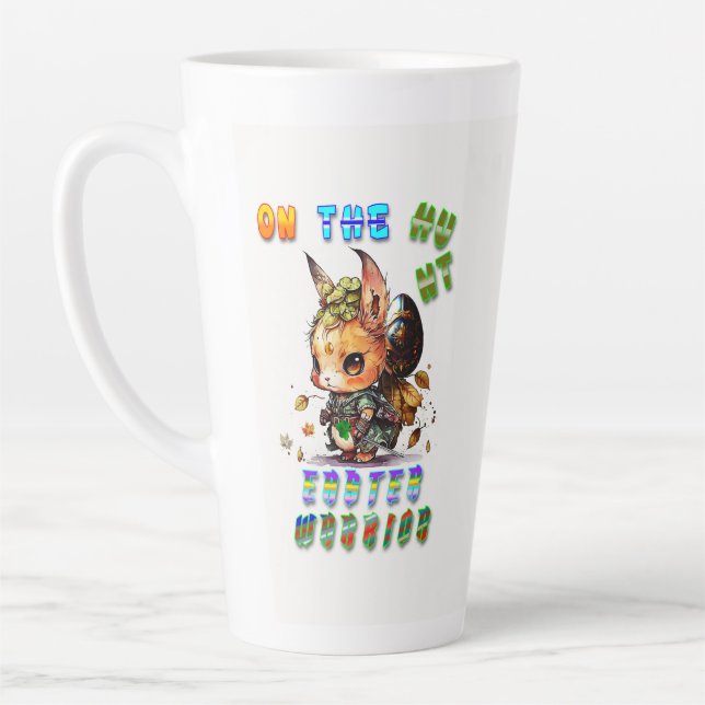 On The Hunt Easter Warrior Latte Mug (Left)