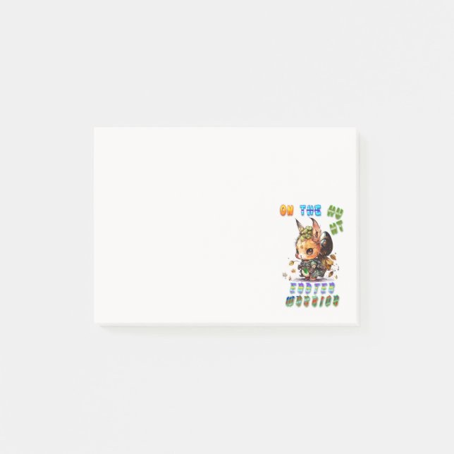 On The Hunt Easter Warrior Post-it Notes (Front)