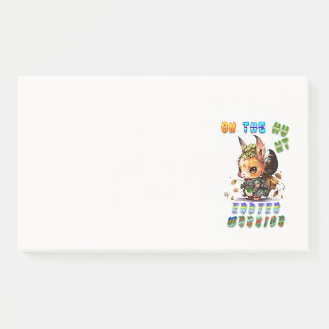 On The Hunt Easter Warrior Post-it Notes (Front)