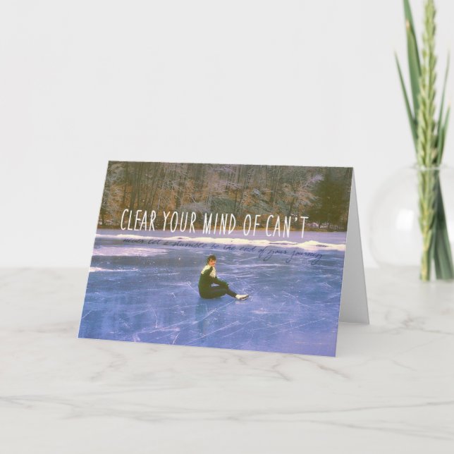 ON THE ICE Greeting Card (Front)