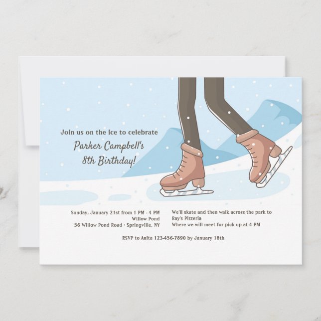 On the Ice Invitation (Front)