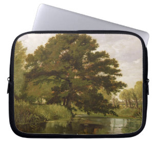 On the Isis, Waterperry, Oxfordshire, 1806 (oil on Laptop Sleeve