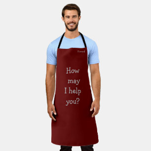 "On the Job!" Large Personalised Apron 