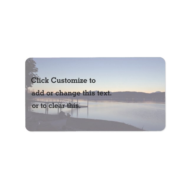 On the lake at night label (Front)