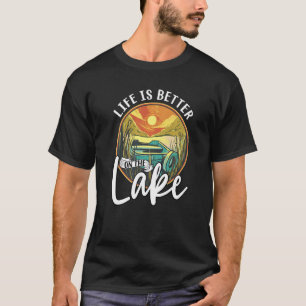 On The Lake Summer Trip Retro Boating Fishing 2 T-Shirt