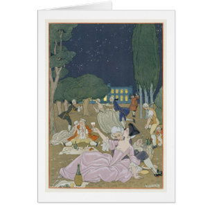 On the Lawn, illustration for 'Fetes Galantes' by