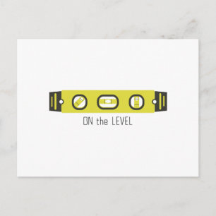 On The Level Postcard