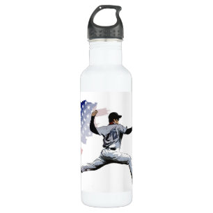 On The Mound - Baseball Pitcher Placemat 710 Ml Water Bottle
