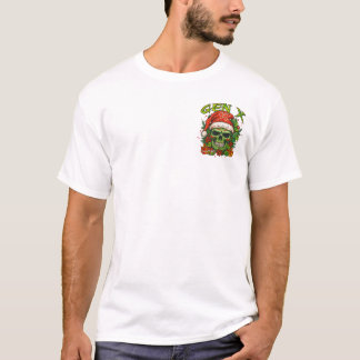 On The Naughty List And I Regret Nothing Skull T-Shirt