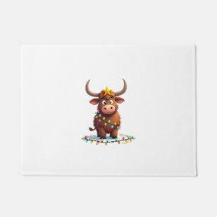 On The Naughty List And Reget Nothing Christmas Hi Doormat
