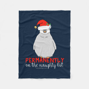 On The Naughty List Fleece Blanket