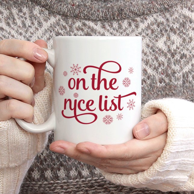 On the Nice List Christmas Coffee Mug (Creator Uploaded)