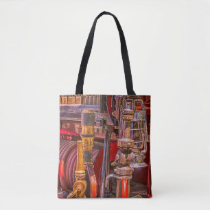 On The Old Firetruck Tote Bag