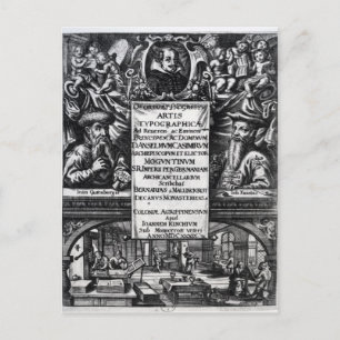 'On the Origin and History of Typography' Postcard