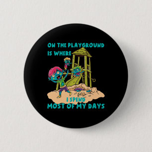 On The Playground Halloween Zombie Costume 6 Cm Round Badge