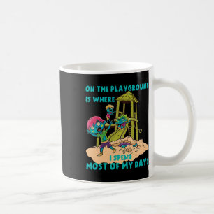 On The Playground Halloween Zombie Costume Coffee Mug