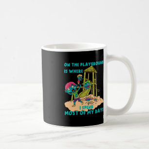 On The Playground Halloween Zombie Costume Coffee Mug