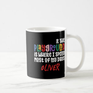 On The Playground Tygraphy Modern Teacher Gift  Coffee Mug