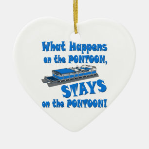 On The Pontoon Ceramic Ornament