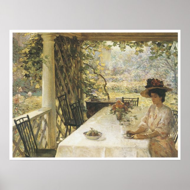 On The Porch, 1908 Poster (Front)