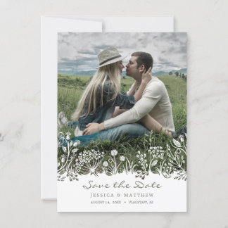 On the Prairie Save the Date Photo Card