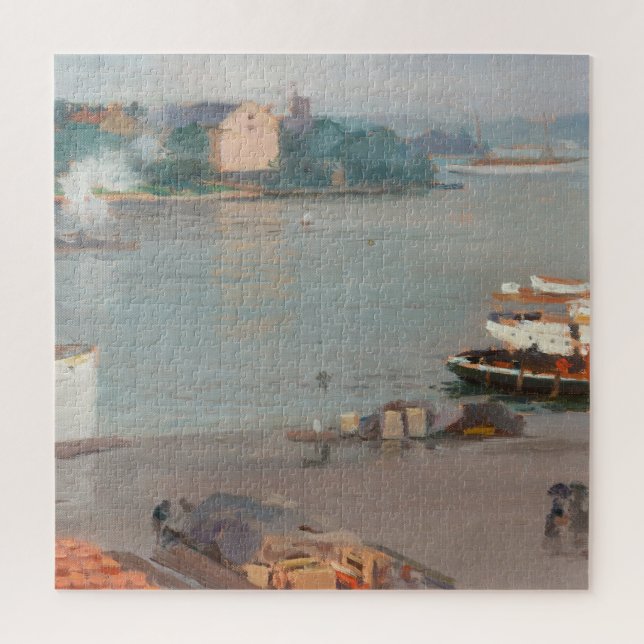 On the Quay | William Blair Bruce Jigsaw Puzzle (Vertical)