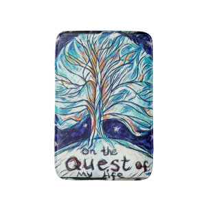 On the Quest of My Life - Tree - Stars Bath Mat