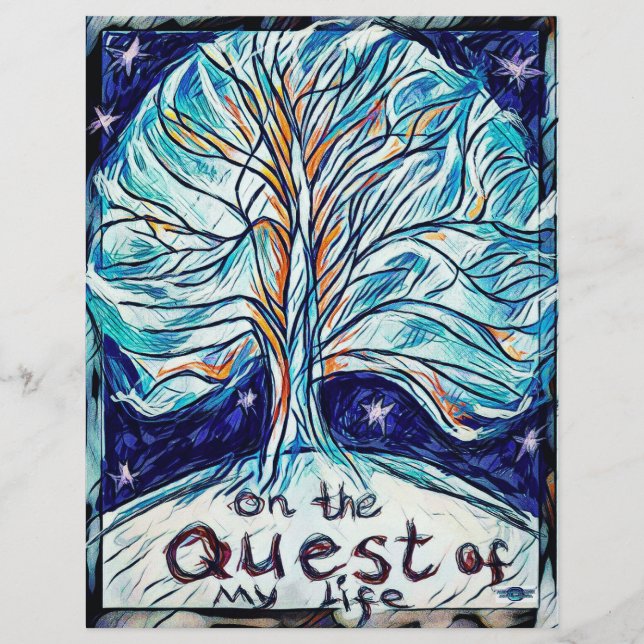 On the Quest of My Life - Tree - Stars Flyer (Front)