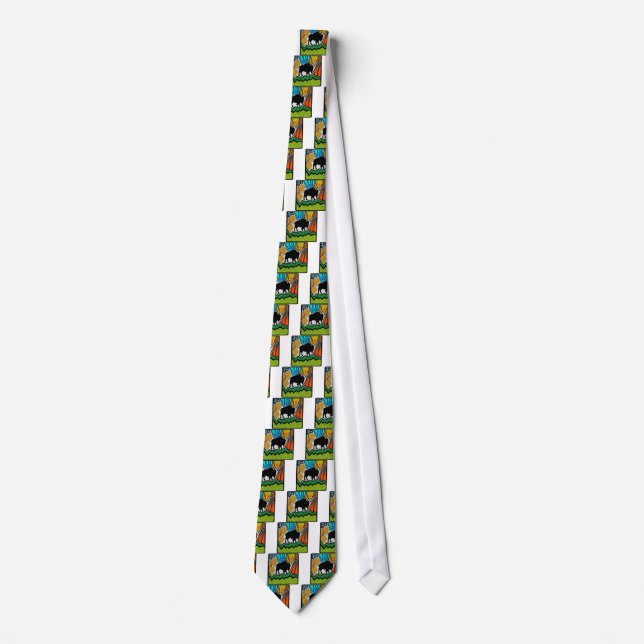 On the range tie (Front)