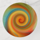 "On the Rebound" Round  Trinket Tray