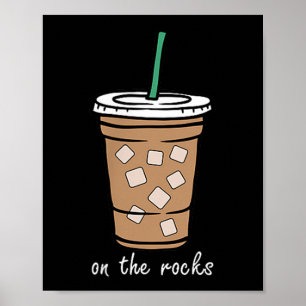On The Retro Rocks Iced Coffee Summer Drinking Poc Poster