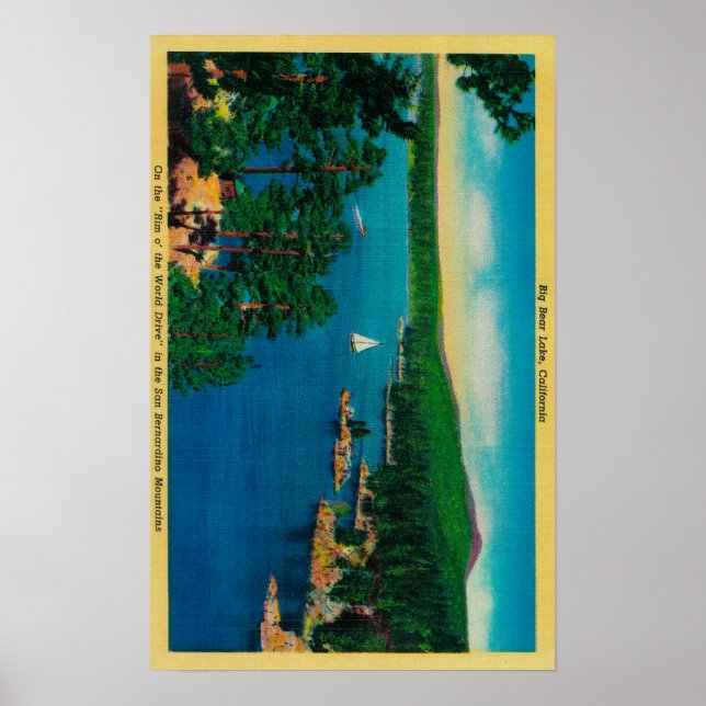 On the Rim of the World Drive in San Bernardino Poster (Front)