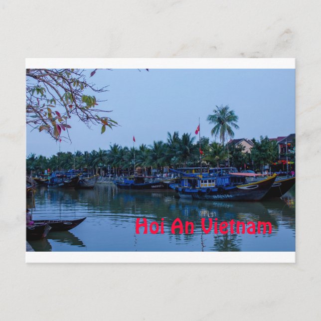On the river Hoi An Vietnam Postcard (Front)