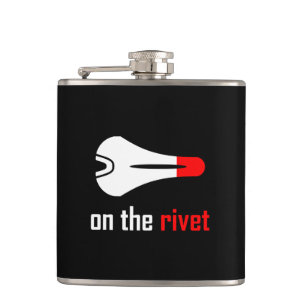On The Rivet Cycling Hip Flask
